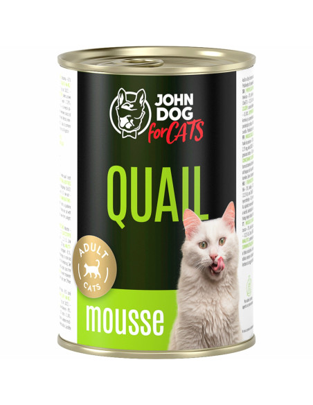 John Dog for Cats Mus - Przepiórka 400g