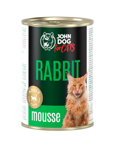 John Dog for Cats Mus - Królik 400g