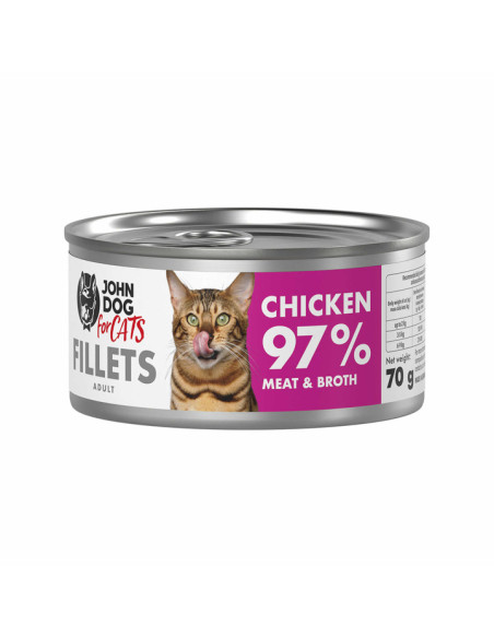 John Dog for Cats Filety - Kurczak 70g