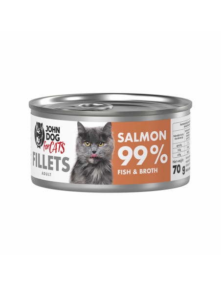 John Dog for Cats Filety - Łosoś 70g