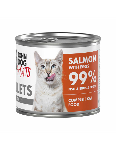 John Dog for Cats Filety - Łosoś z jajkami 140g