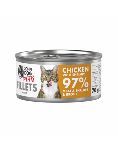 John Dog for Cats Filety - Kurczak z krewetkami 70g