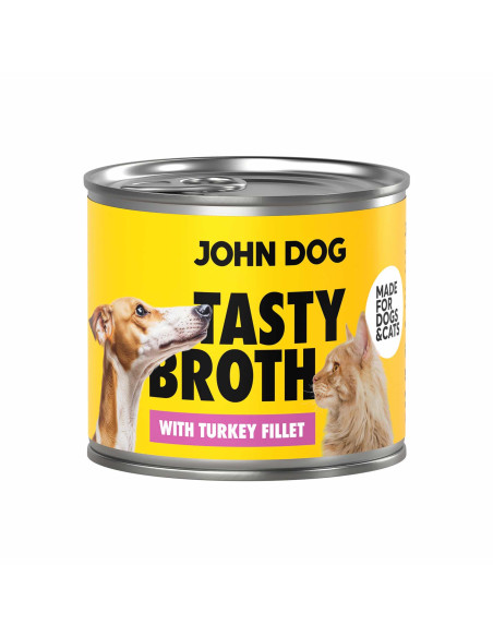 John Dog for Cats & Dogs Tasty Broth - Zupa z filetem z indyka 140g