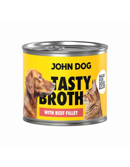 John Dog for Cats & Dogs Tasty Broth - Zupa z filetem z wołowiny 140g