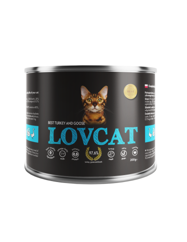 LOVCAT Best Turkey & Goose - Indyk z gęsią 200g