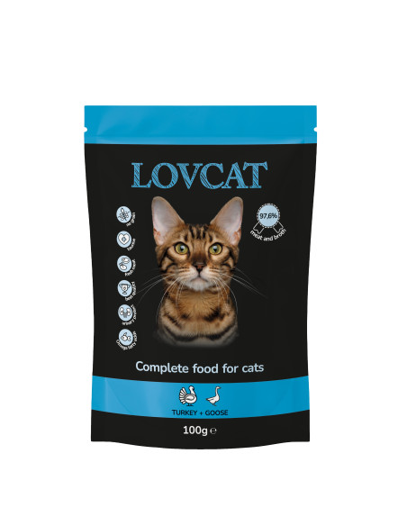 LOVCAT Best Turkey & Goose - Indyk z gęsią 100g