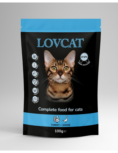 LOVCAT Best Turkey & Goose - Indyk z gęsią 100g