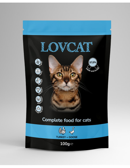 LOVCAT Best Turkey & Goose - Indyk z gęsią 100g