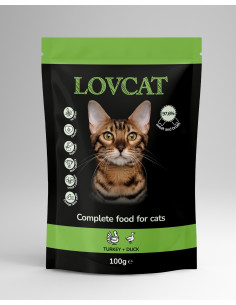LOVCAT Best Turkey & Duck - Indyk z kaczką 100g 2