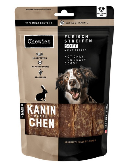 Chewies Meat Strips Soft Maxi Królik 150g