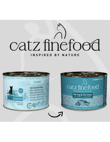 Catz Finefood Classic N.13 Śledź i krewetki 200g