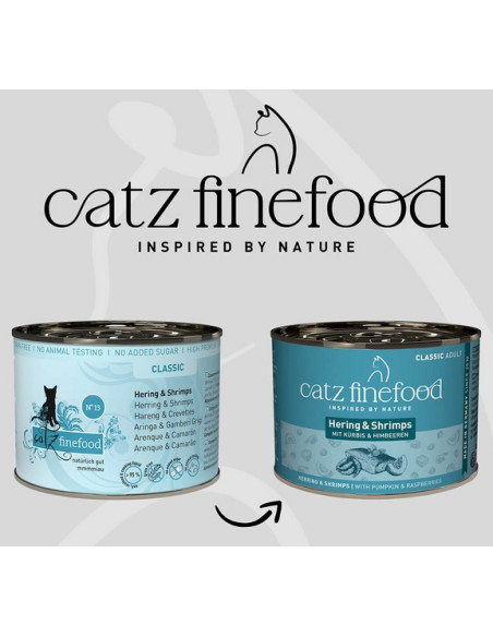 Catz Finefood Classic N.13 Śledź i krewetki 200g