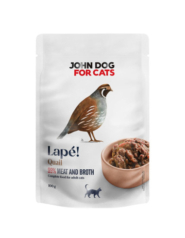 John Dog for Cats Lapé Przepiórka 100g