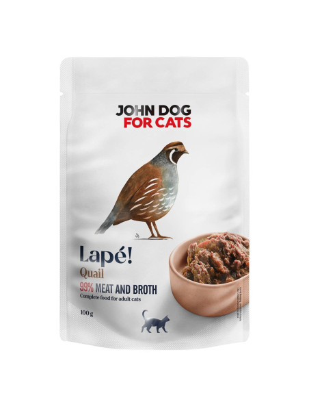 John Dog for Cats Lapé Przepiórka 100g