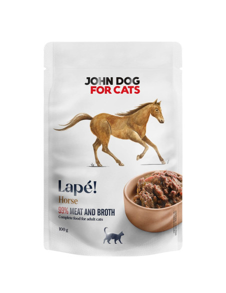 John Dog for Cats Lapé Konina 100g