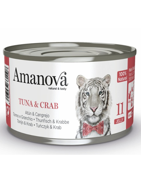 Amanova Cat Tuna & Crab - Tuńczyk i krab w galaretce 70g