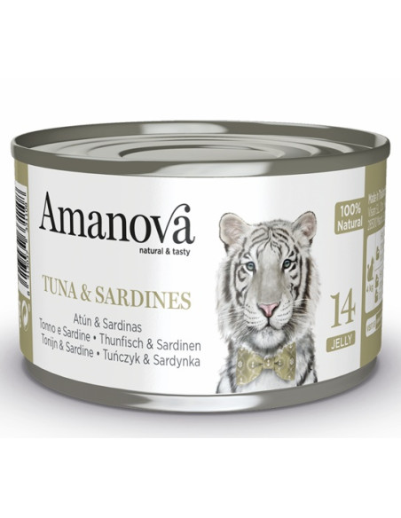 Amanova Cat Tuna & Sardines - Tuńczyk i sardynki w galaretce 70g
