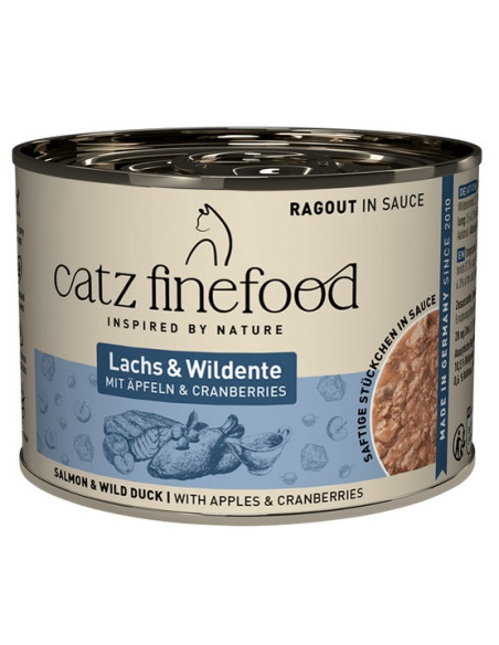 Catz Finefood Ragout in Sauce N.605 Łosoś i Dzika Kaczka 190g