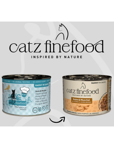 Catz Finefood Ragout in Sauce N.613 Kurczak i Omułek 190g