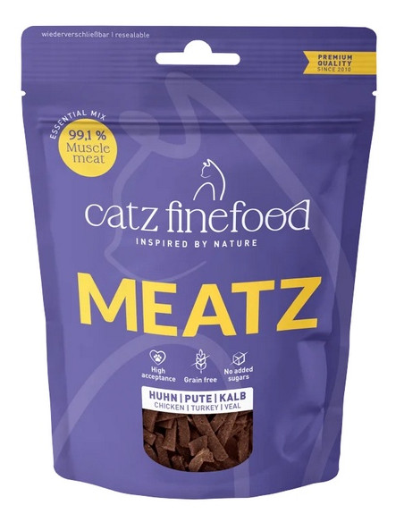 Catz Finefood Meatz Essential Mix - kurczak, indyk, cielęcina 45g