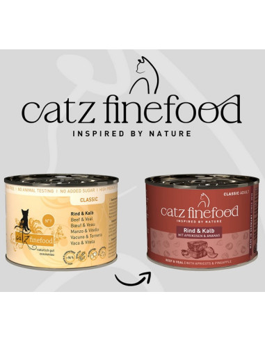 Catz Finefood Classic N.07 Wołowina i cielęcina...