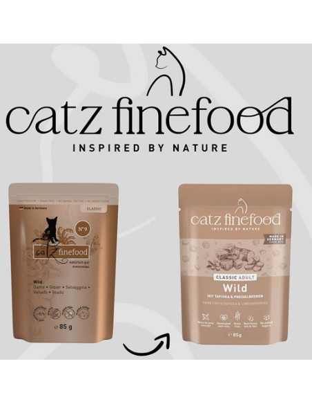 Catz Finefood Classic N.09 Dziczyzna 85g