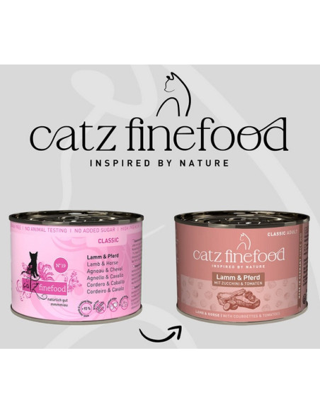 Catz Finefood Classic N.19 Jagnięcina i konina 200g