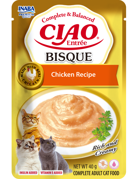 Inaba Cat Ciao Entrée Bisque - Chicken Recipe 40g