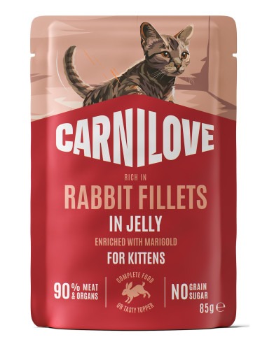 Carnilove Cat Jelly Kitten Rabbit - Królik z...