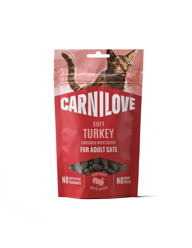Carnilove Cat Soft Snack - Indyk z kocimiętką 50g