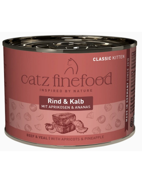 Catz Finefood Classic Kitten N.07 Wołowina i cielęcina 200g