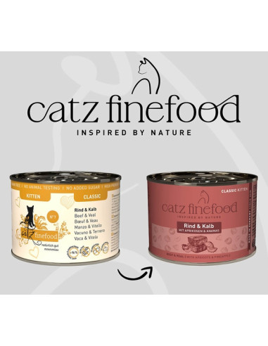 Catz Finefood Classic Kitten N.07 Wołowina i...