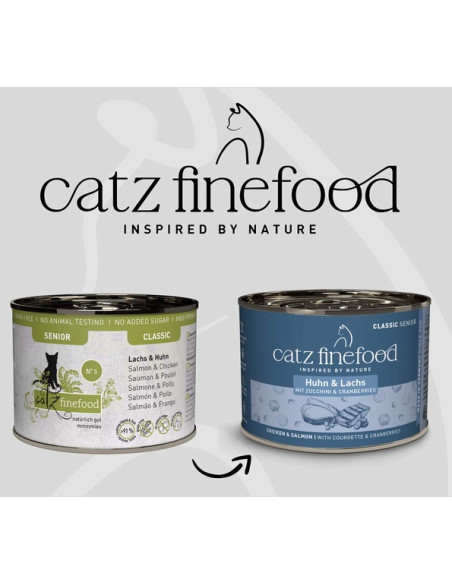 Catz Finefood Senior N.05 Łosoś i Kurczak 200g