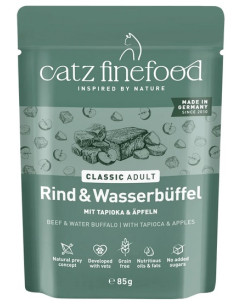 Catz Finefood Classic Wołowina i bawół wodny 85g