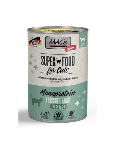 MAC's Cat Mono Monoprotein Jagnięcina 400g