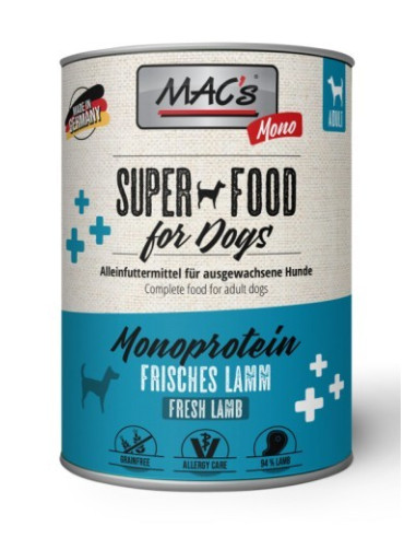 Mac's Dog Mono Monoprotein Jagnięcina 400g