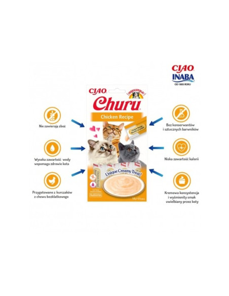 Inaba Ciao Churu dla kota - Kurczak 4x14g