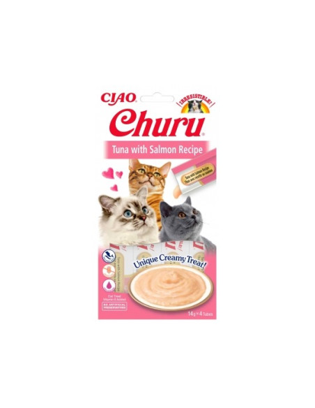 Inaba Ciao Churu dla kota - Tuńczyk i łosoś 4x14g