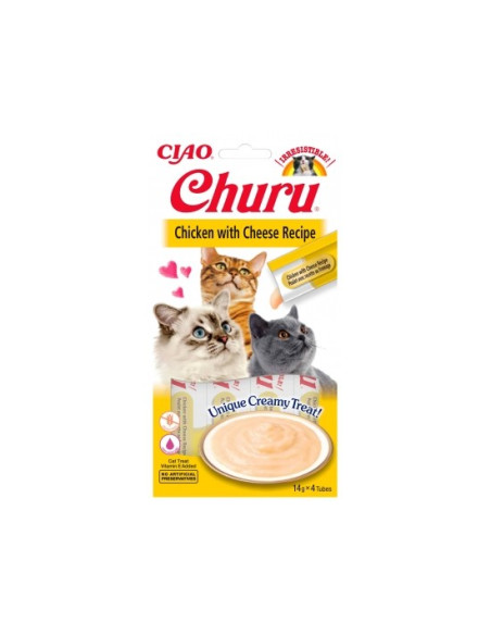 Inaba Ciao Churu dla kota - Kurczak i ser 4x14g