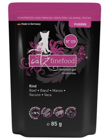 Catz Finefood Purrrr N.119 Wołowina 85g