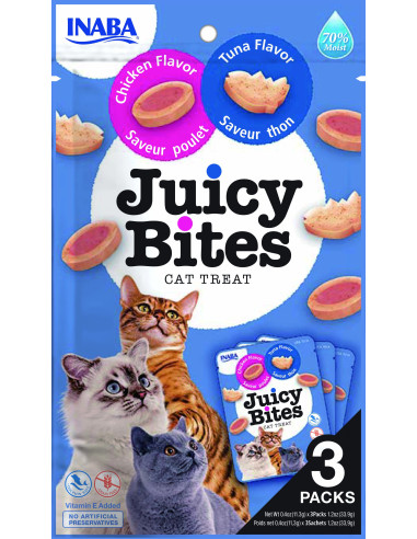 Inaba Wilgotne przysmaki Juicy Bites - Tuńczyk i kurczak