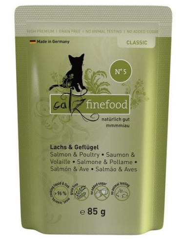 Catz Finefood Classic N.05 Łosoś i drób 85g