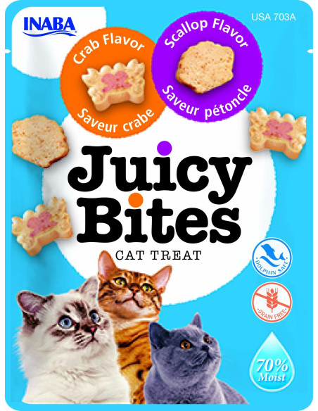 Inaba Wilgotne przysmaki Juicy Bites - Krab i przegrzebek