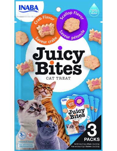 Inaba Wilgotne przysmaki Juicy Bites - Krab i przegrzebek