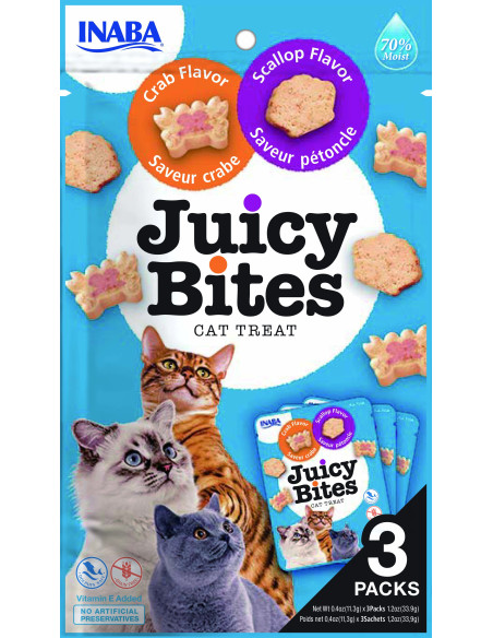 Inaba Wilgotne przysmaki Juicy Bites - Krab i przegrzebek