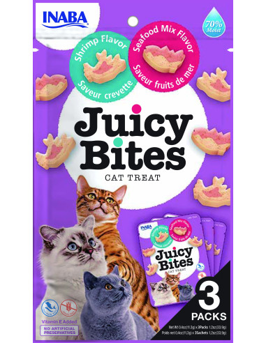 Inaba Wilgotne przysmaki Juicy Bites - Krewetki i owoce morza