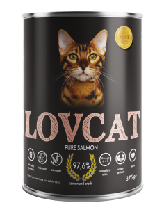 LOVCAT Pure Salmon - Łosoś 375g