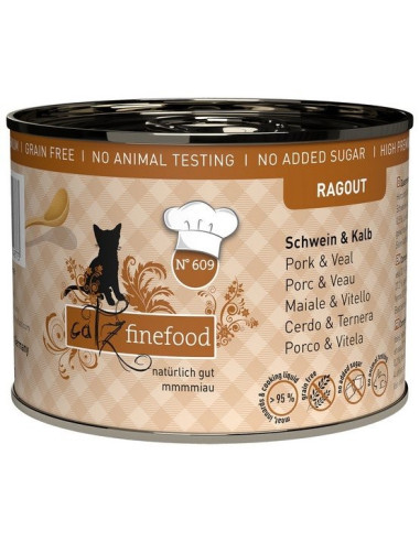 Catz Finefood Ragout N.609 Wieprzowina i Cielęcina 180g