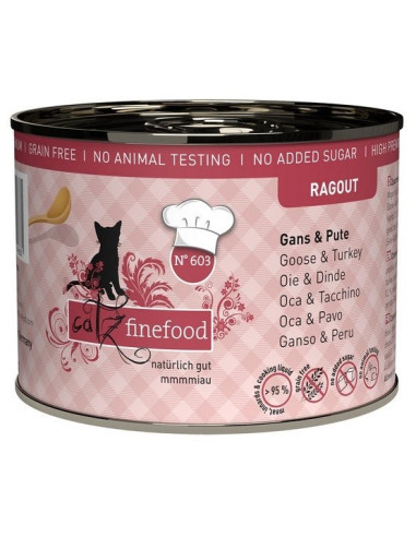 Catz Finefood Ragout N.603 Gęś i Indyk 190g