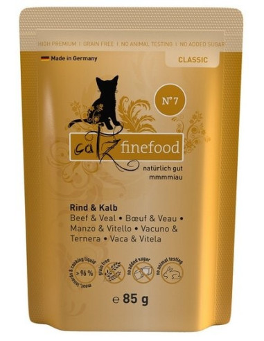 Catz Finefood Classic N.07 Wołowina i cielęcina 85g